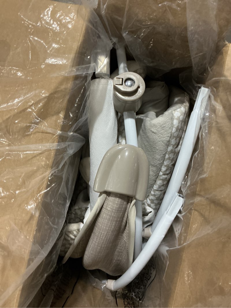 Condition photo showing Good Condition for Ingenuity InLighten Baby Bouncer Infant Seat with Light Up -Toy Bar, Vibrations, Tummy Time Pillow & Sounds, 0-6 Months Up to 20 lbs (Twinkle Tails Bunny)