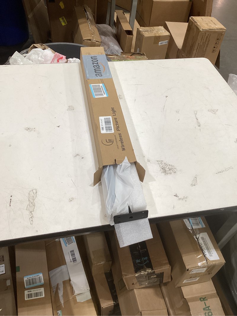 Condition photo showing Good Condition for 24 inch picture light - black 6000mah battery operated wireless wall sconce with remote & timer for paintings, gallery, mirror & artwork black 24in-1pack