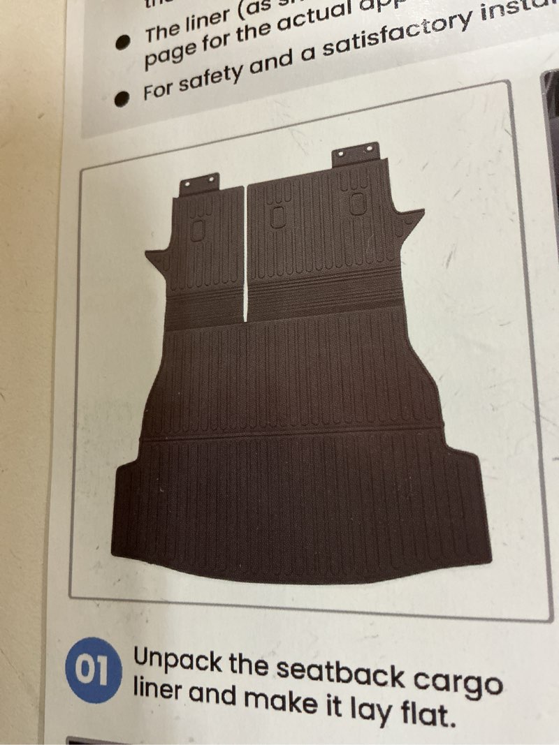 Condition photo showing Good Condition for Cargo Liners Backrest Mat Compatible with Subaru Crosstrek Accessories 2024 2025 2026 with Hook&Loop Rear Trunk Mat Rear Seat Back Cover Protector All Weather Anti-Slip Split Dog Liner 2024-2026 Subaru Crosstrek (similar). 