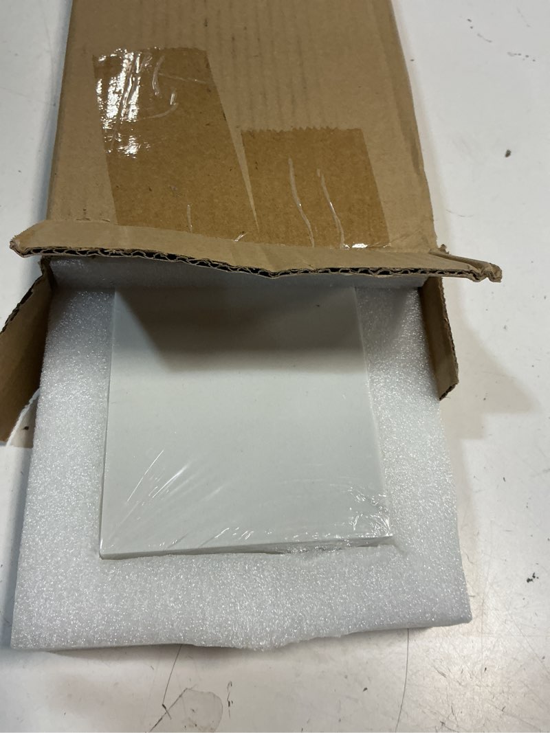 Condition photo showing New/Like New for reallnaive 2 pcs 22" x 4" marble vanity sidesplash bathroom vanity backsplash engineered stone side splash for bathroom sink home decoration (carrara white) 2 carrara white