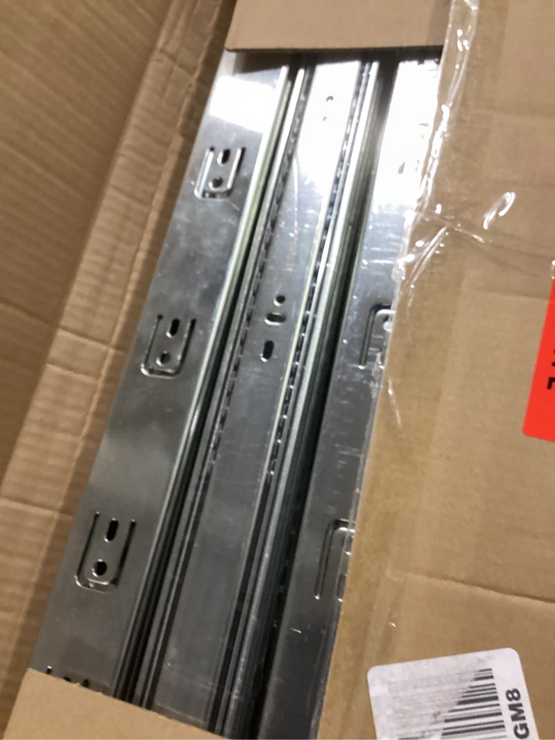 Condition photo showing Good Condition for homdiy 10 Pairs Soft Close Drawer Slides 22 Inch Heavy Duty Side Mount Dresser Cabinet Rails Metal Ball Bearing and Full Extension Kitchen Cabinet Drawer Runners 100 LB Capacity 22 Inch 10 Pairs