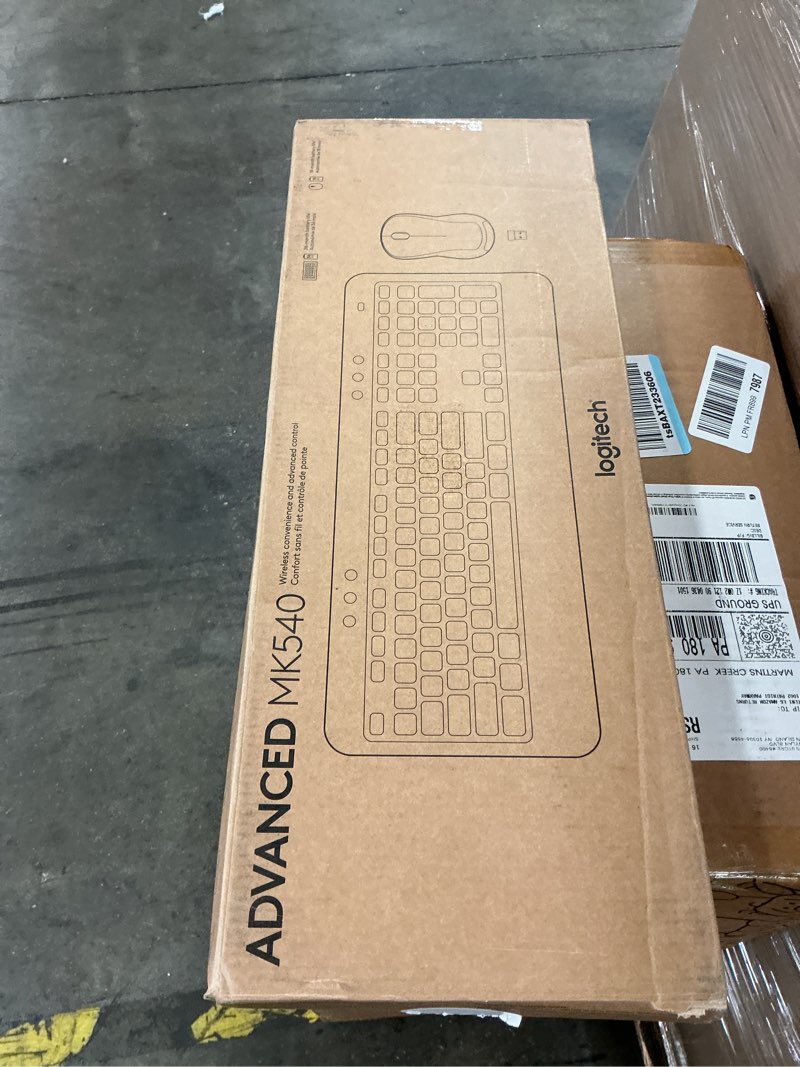 Condition photo showing New/Like New for Logitech MK540 Advanced Wireless Keyboard and Mouse Combo for Windows, 2.4 GHz Unifying USB-Receiver, Multimedia Hotkeys, 3-Year Battery Life, for PC, Laptop 2024 Model