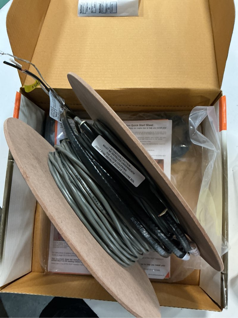 Condition photo showing As Is for ditra-heat 120-volt 240.2 ft. heating cable