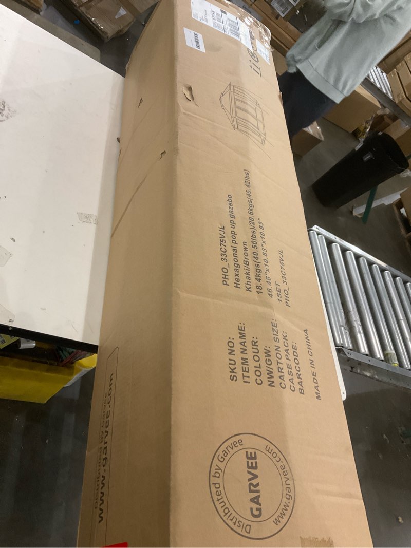 Hexagonal pop up gazebo