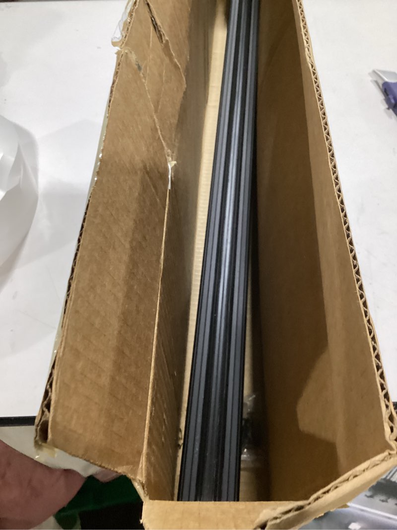 Condition photo showing Good Condition for 1-3/4" x 48" U-Shaped Door Sweep with Kick Plate, Aluminum Screw-On Draft Stopper, Weather Stripping Seal for Interior Exterior Doors, Blocks Dust Drafts(Black) Black 48in