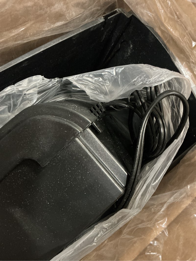 Condition photo showing As Is for locksworth 8-sheet micro cut shredder for home office, 4 gallons bin p-4 high security shredders for papers/credit cards/staples/clips, small commercial paper shredder with transparent window