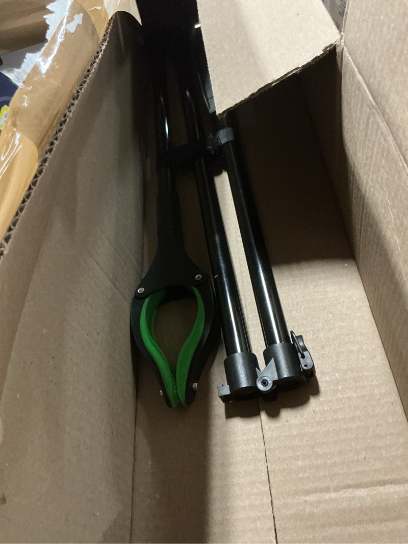 Condition photo showing Good Condition for extra long grabber reacher tool, 60" aluminum foldable reacher grabber, dual magnetic tip pickup grabber trash picker, strong grip aid for upper shelves, elderly, surgery recovery must have 60"green