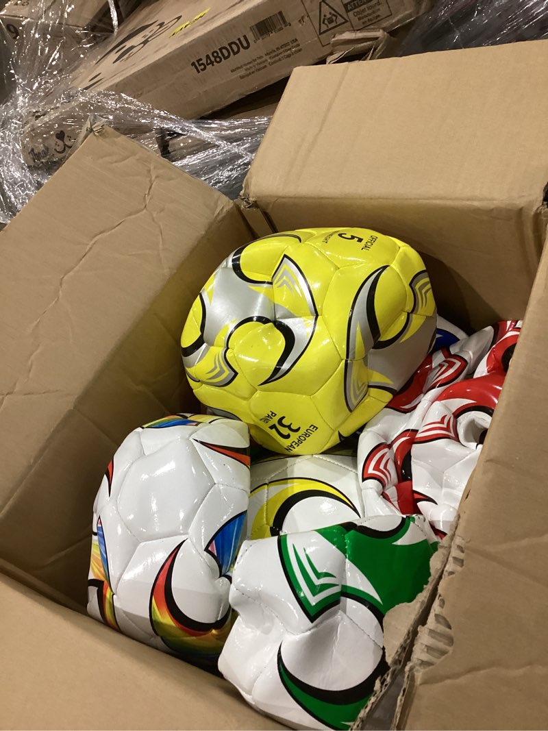 Condition photo showing As Is for item incomplete))))))))))occer balls bulk with pump and net bag sport ball size 4/5 outdoor deflated soccer ball for youth adult training practice game match operation christmas size