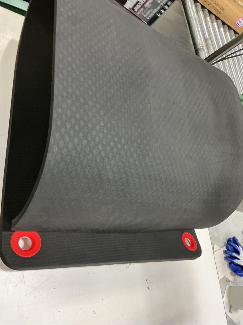 Condition photo showing Good Condition for spri hanging exercise mat, fitness & yoga mat for group fitness classes, commercial grade quality with reinforced holes 56" l x 23" w x 3/8" (black)