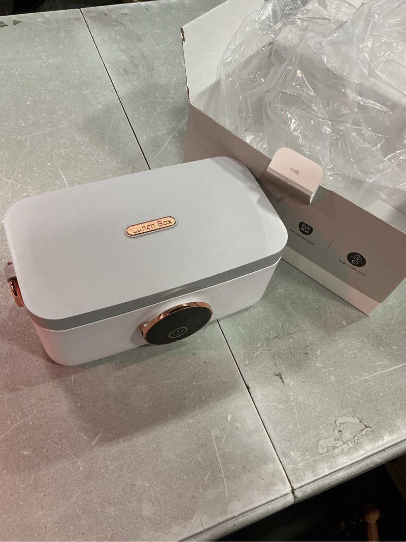 Condition photo showing Good Condition for cordless lunch box, portable electric food warmer 1000ml inner container, 16000mah rechargeable self-heating lunch box for office/car/travel/picnics/outdoor