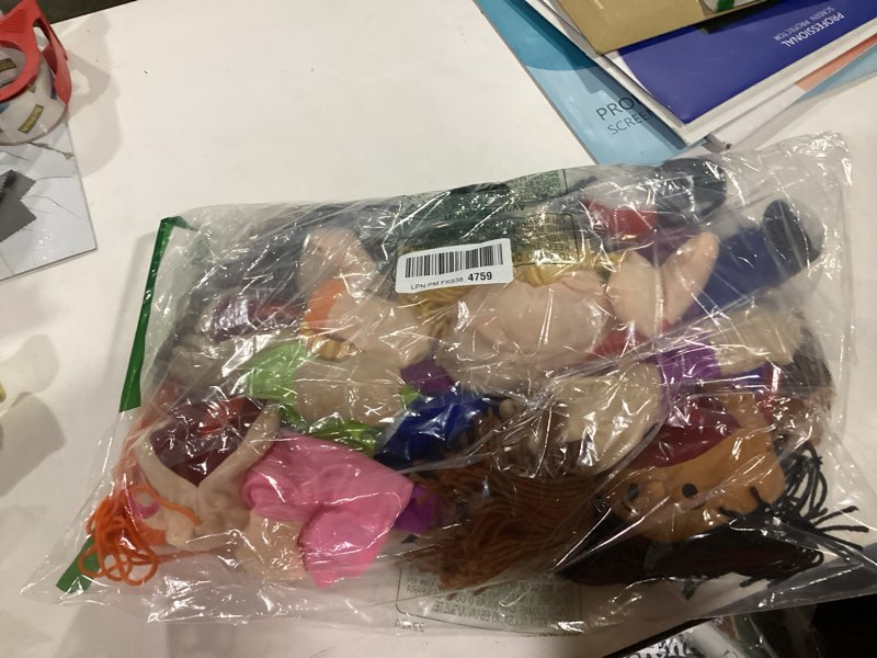 Condition photo showing As Is for Fun Express Hand Puppets for Kids - 8 Multicultural Plush Puppets with Movable Mouths for Speech Therapy, Social Emotional Learning & Dramatic Play | 14 Inch Educational Toys for Classroom & Home Use