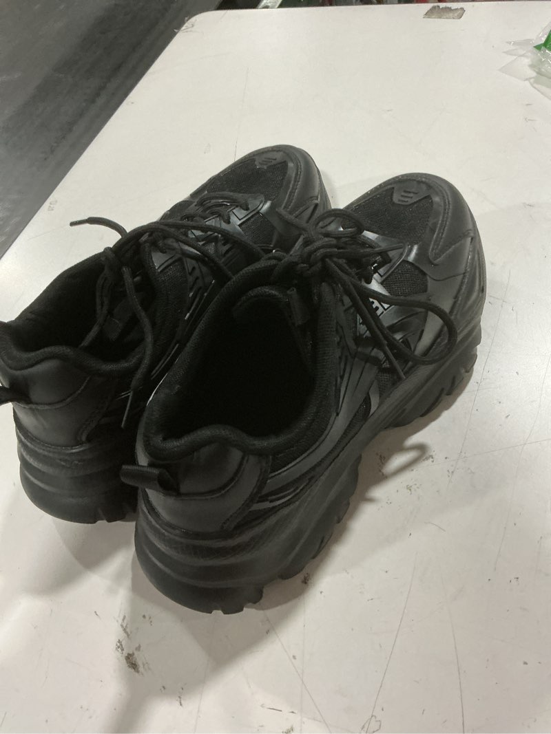 Condition photo showing Good Condition for niluber women's chunky sneakers platform shoes casual comfortable lace-up tennis shoes fashion walking shoes size 39