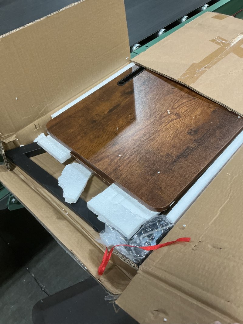 Condition photo showing Good Condition for Overbed Bedside Table with Wheels,Small Desk Portable Rolling,Overbed Table Home Use, Portable Computer Stands,Movable Desk (Rustic Brown)