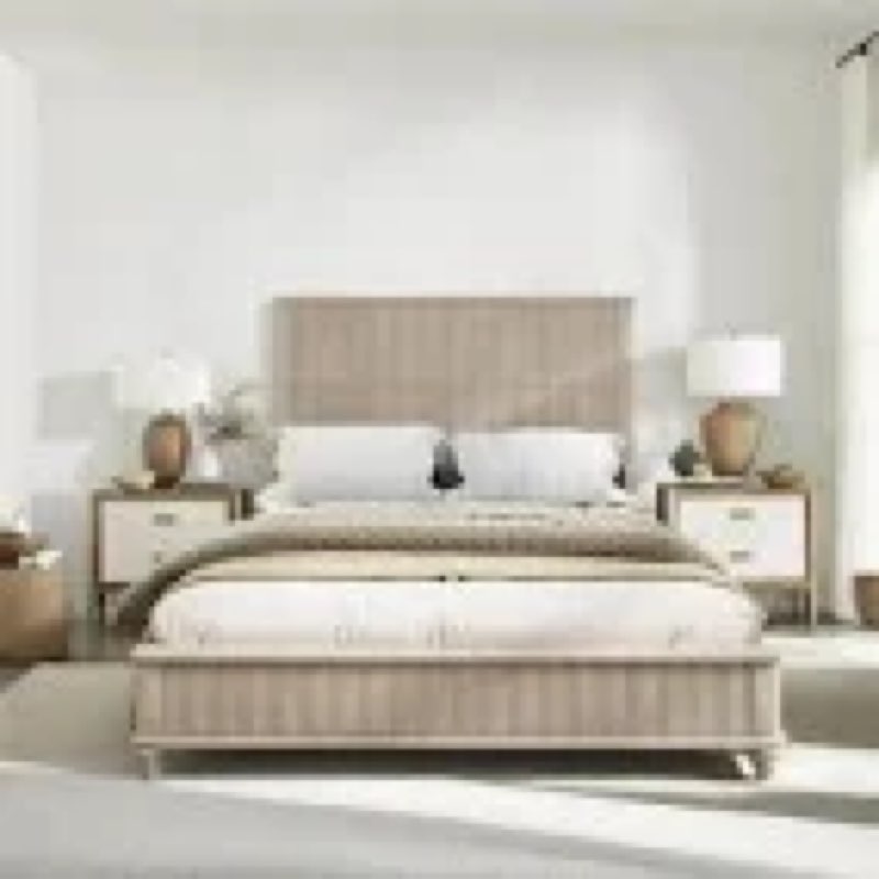 (INCOMPLETE) (BOX 2 OF 2)Dakota Solid Wood Platform Bed with Tall Headboard