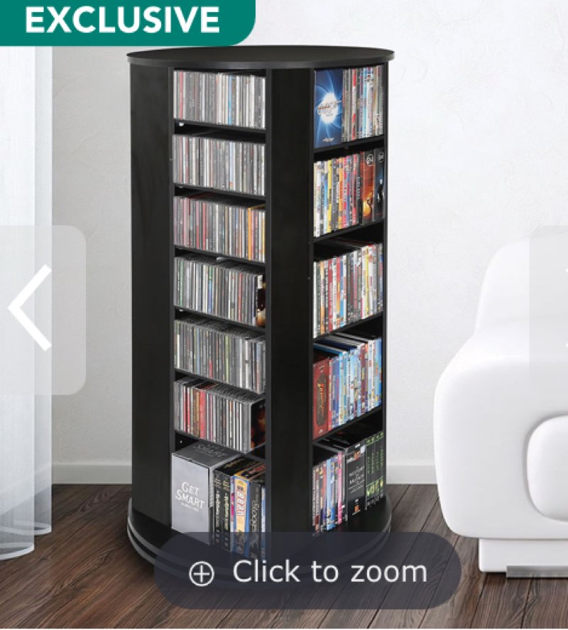 The Space Saving Rotating CD/DVD Tower