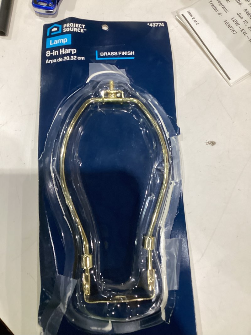 Condition photo showing Good Condition for allen + roth 8-in l x 4-in dia traditional brass lamp harp