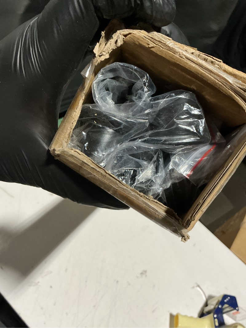 Condition photo showing Good Condition for Tension Curtain Rod by EZFurni,2 Sets 42-123 Inches,Heavy Duty Tension Rods for Windows,No Drilling Adjustable Curtain Rod for Patio,Hold Up Blackout Curtains and Non Slip,Black Black 42-123 inch 2Sets