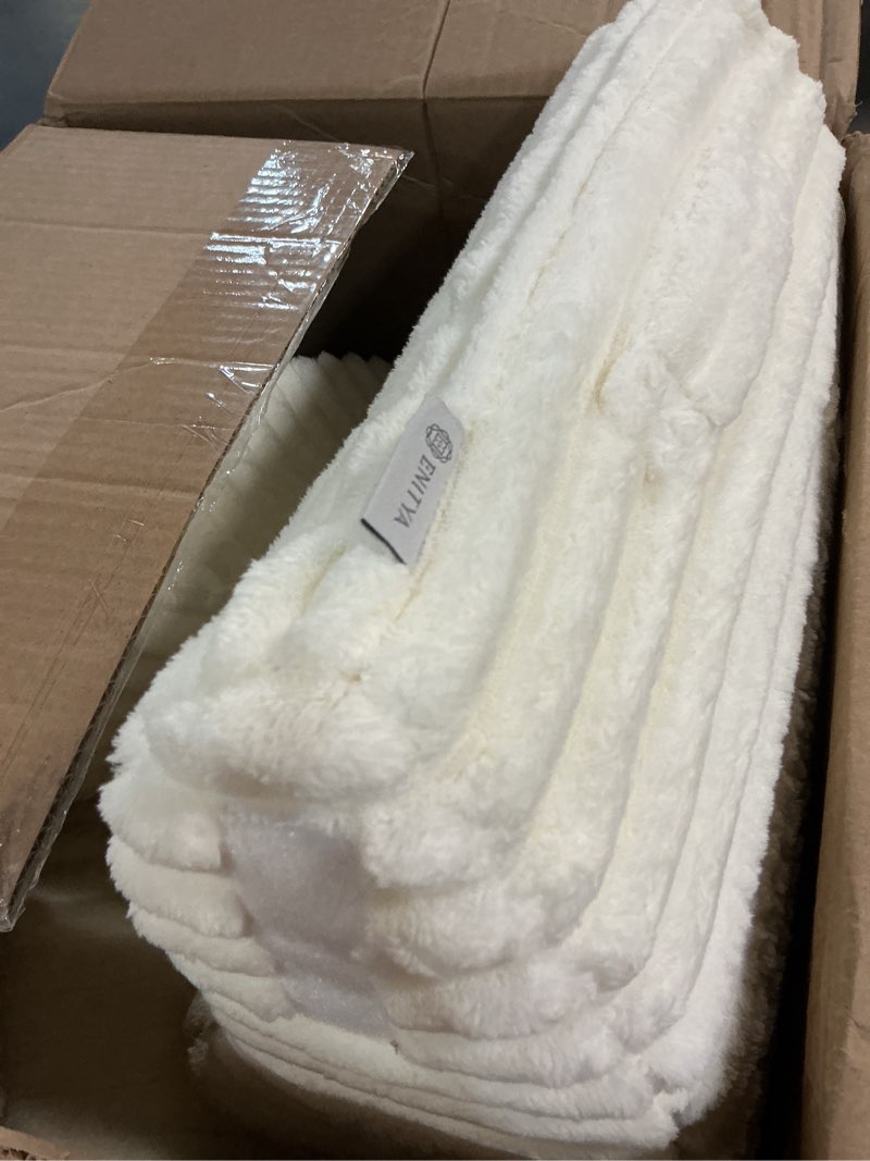 Condition photo showing As Is for enitya back pillow for bed sitting up, reading pillow for sitting in bed adult, back support wedge for reading/resting/post surgery/watching tv/gaming,ivory ivory xl(5'3"-5'11")