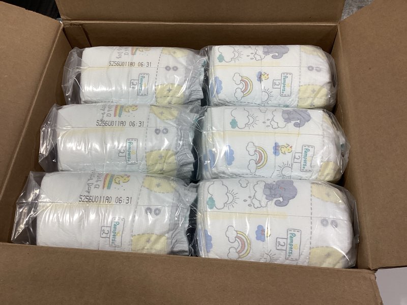 Condition photo showing New/Like New for Pampers Baby Diapers - Swaddlers - Size 2, 186 Count, Ultra Absorbent Disposable Infant Diaper