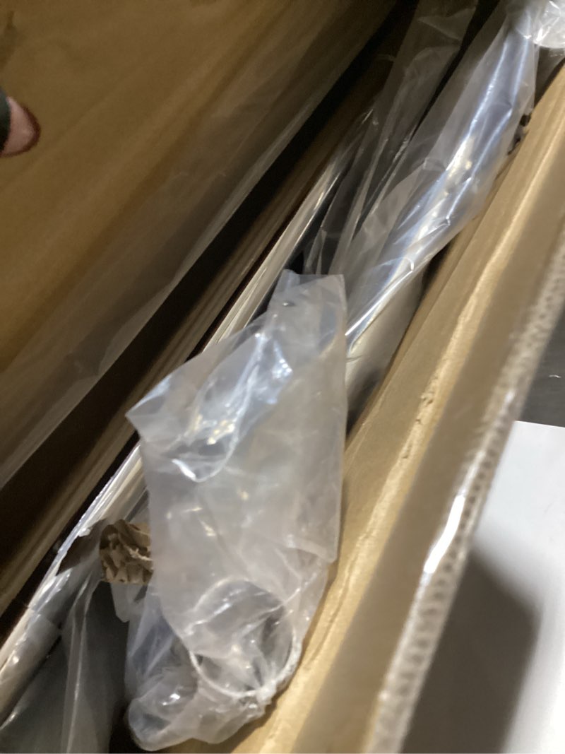 Condition photo showing Good Condition for Simple Houseware Supreme Commercial Grade Clothing Garment Rack, Holds Up to 250 lbs, 50 to 75 Inches Extendable Rod, Chrome Commercial Grade Chrome