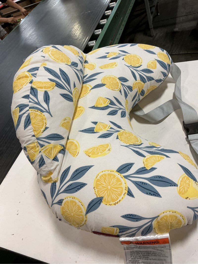 Condition photo showing Good Condition for momcozy innovative safety guard nursing pillow for breastfeeding- wider feeding pillows for more support for mom & baby- easier nursing & hand free- fit for all, removable cotton cover lemon whisper