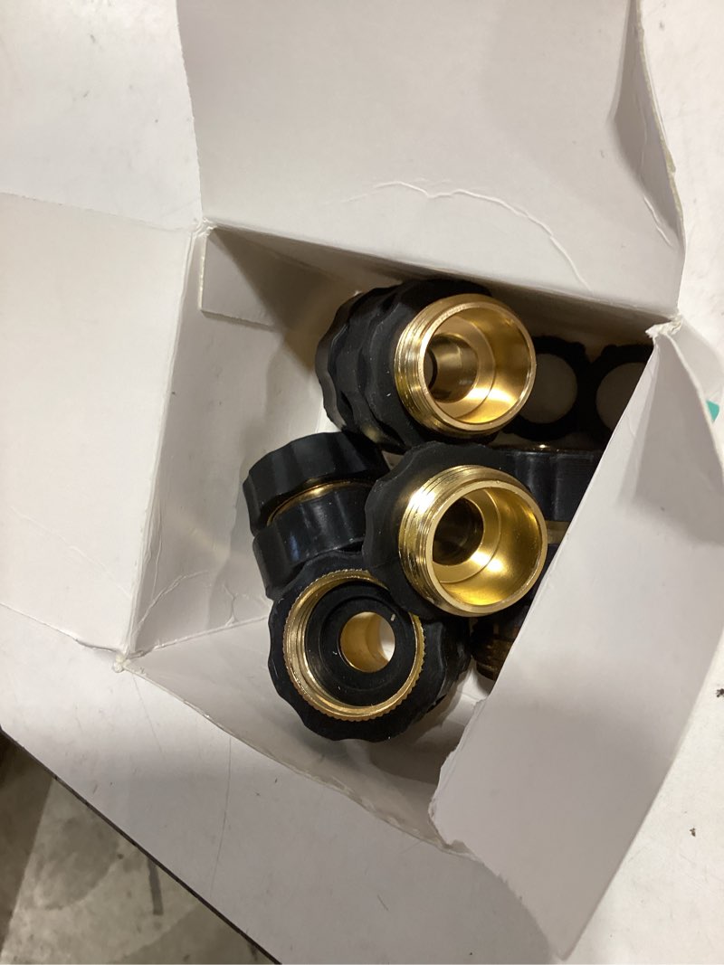 Condition photo showing Good Condition for twinkle star 3/4 inch garden hose fitting quick connector male and female set, 4 set, garden hose adapter, quick connect hose fittings, garden hose connector, hose attachment 4 sets
