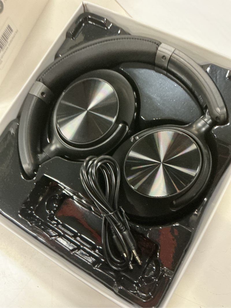 Condition photo showing Good Condition for TAGRY Hybrid Active Noise Cancelling Headphones 100H Playtime Wireless Over Ear Bluetooth Headphone with Fast Charging Hi-Res Audio Comfort Earcups Headsets for Travel Home Office Phone PC Black