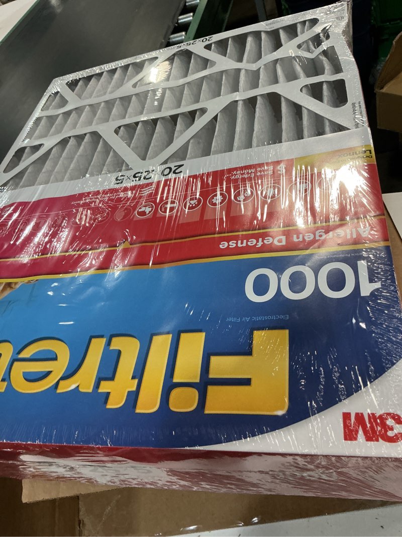 Condition photo showing Good Condition for filtrete 20x25x5 air filter merv 11, mpr 1000 micro allergen defense 2-pack, fits lennox, ac furnace hvac filters for home, pleated electrostatic (actual size 19.63 x 24.75 x 4.31 in)