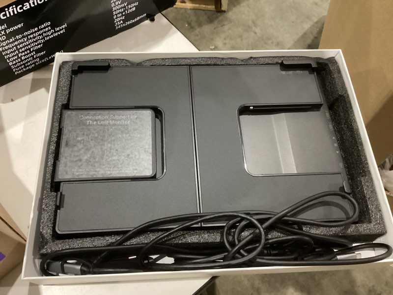 Condition photo showing As Is for 14" Laptop Screen Extender,FHD 1200P IPS Triple Portable Monitor,Dual Travel Screen Plug & Play,Laptop Monitor Extender for 14"-17.3",Compatible with Windows/Mac/Android & Chrome OS 14.1inch 1920*1200P