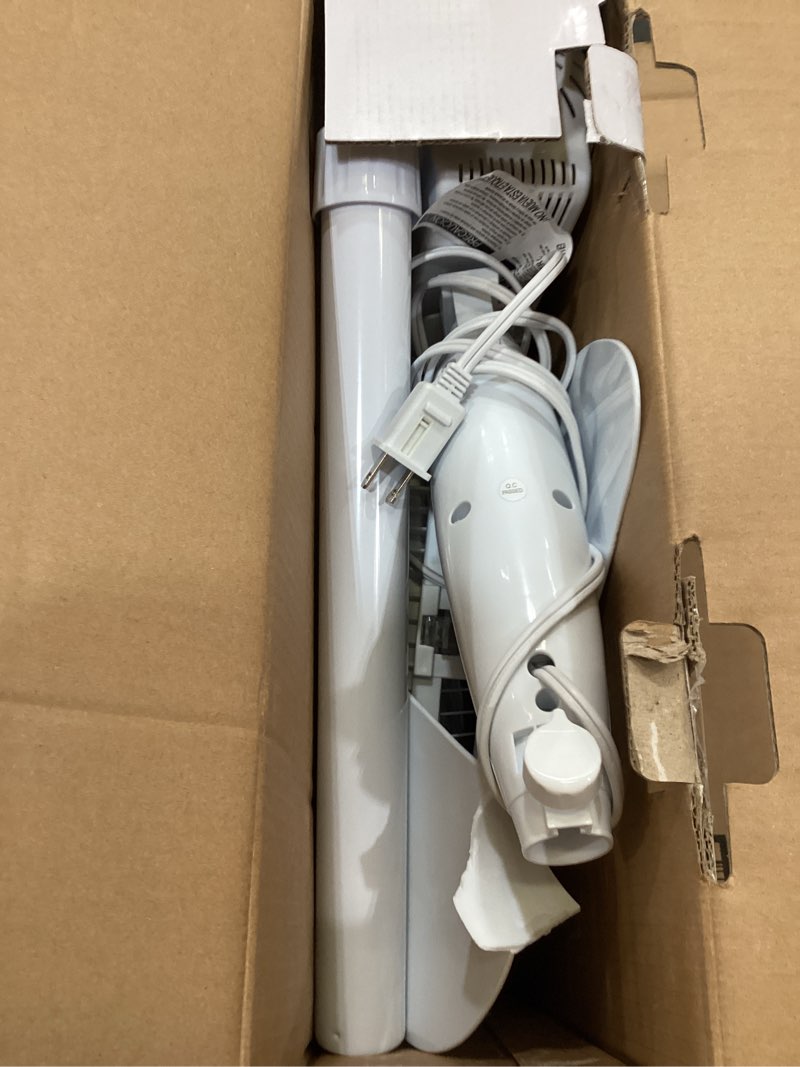 Condition photo showing Good Condition for black+decker 16" standing oscillating pedestal fan with remote, 90-degree oscillation, 3 speed settings, adjustable height, timer, 30-degree tilt, bfsr16w, white white 16"