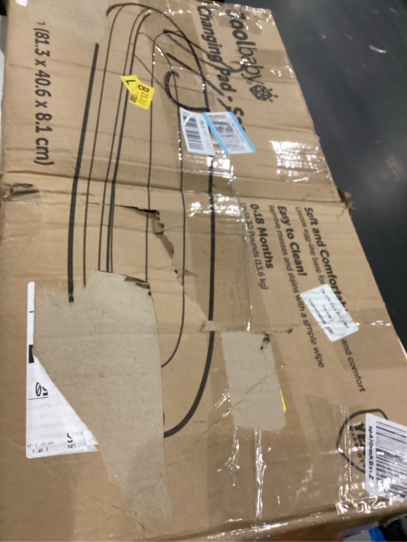 Condition photo showing As Is for Blissful Diary Vegan Leather Baby Changing Pad with Waterproof & Wipe-Clean PU Cover, Standard Size 