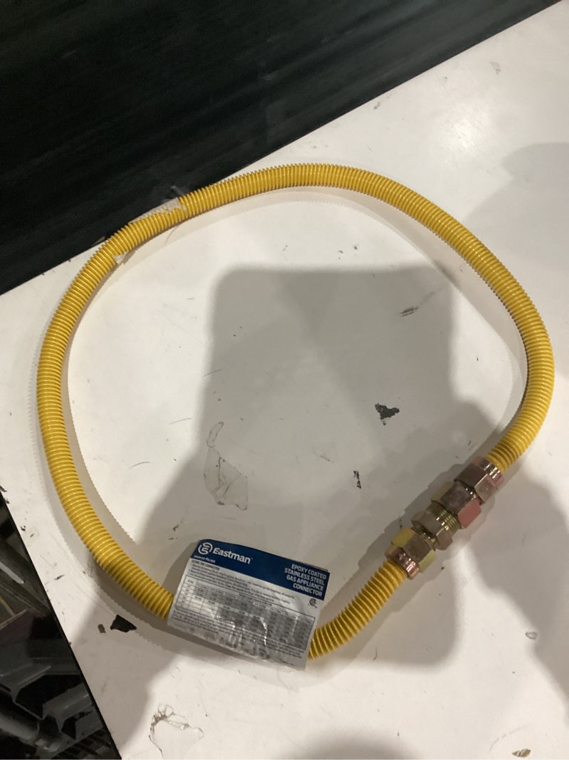 Condition photo showing Good Condition for eastman 1/2 in. fip x 1/2 in. d mip 48 in. stainless steel installation kit