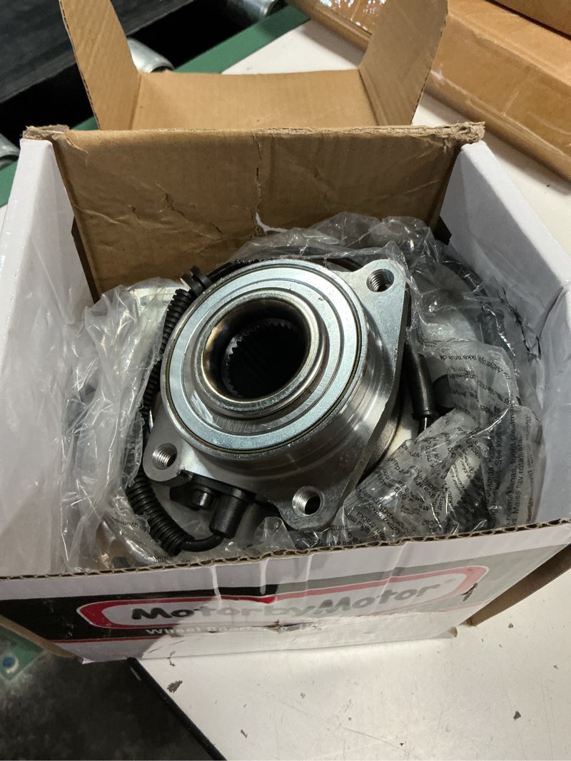 Condition photo showing As Is for motorbymotor 513273 front wheel bearing and hub assembly fits for dodge grand caravan, chrysler town & country, volkswagen routan, ram c/v wheel hub bearing assembly abs with 5 lugs
