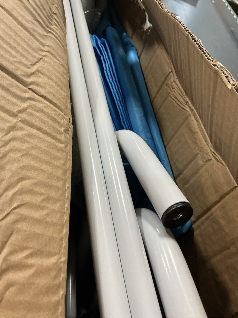 Condition photo showing As Is for 6FT Medical Privacy Screen on Wheels, Portable Freestanding Room Partition Wall Divider, Foldable Room Divider with Locking Casters (2, Pale Blue)