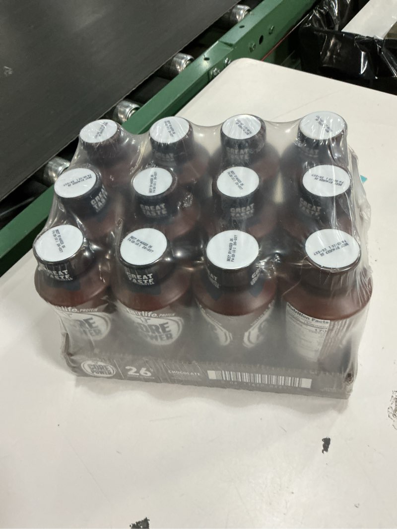 Condition photo showing New/Like New for ( BB/08/23/2026) Core Power Protein Shake, Chocolate, 26g Bottle, 14oz, 12 Pack Chocolate 14 Fl Oz (Pack of 12)