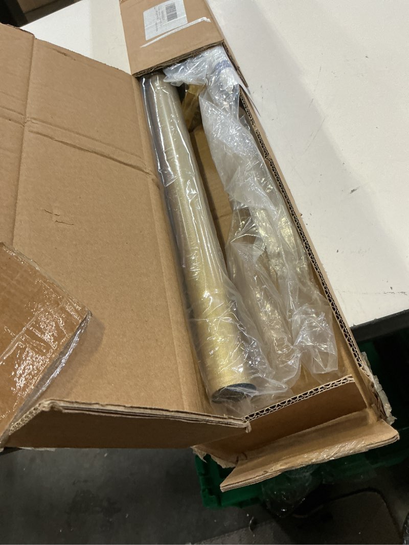 Condition photo showing Good Condition for aizesi tension curtain rod 41-126 inch(4-10ft),1.26'' diameter,long heavy duty adjustable no drill shower curtain rod for windows, balcony, room divider – gold gold 41-126 inch