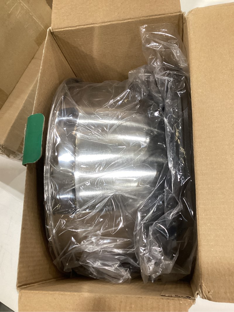 Condition photo showing New/Like New for Bellemain Mixing Bowls with Lids Set - Stainless Steel Mixing Bowls with Airtight Lids - Food Storage Containers - 3PCS Set with Non-Slip Bottoms Kitchen Essentials for Baking - Serving 3 Piece Silver/Black