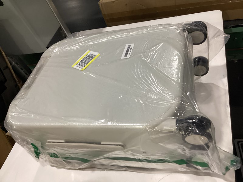 Condition photo showing Good Condition for mixi 20 Inch Carry On Luggage 22x14x9 Airline Approved PC Hard Shell Suitcase Top Opening Aluminum Frame Travel Suitcases with Wheels, Smoke White Smoke White 20-inch