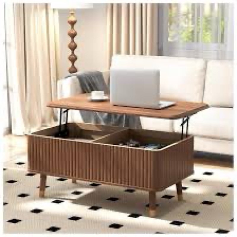 Mid Century Modern Lift Top Coffee Table With Storage,multi-functional Center Table For Living Room