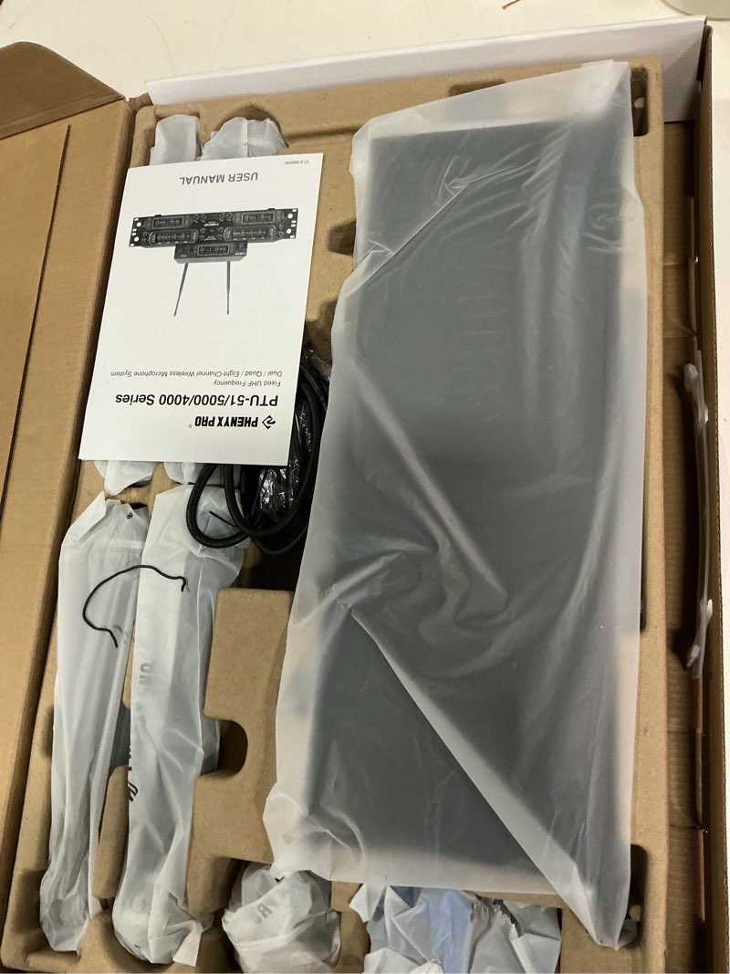Condition photo showing Good Condition for phenyx pro wireless microphone system, 4-channel uhf wireless mic, fixed frequency metal cordless mic with 4 handheld dynamic microphones, 260ft range, mics for singing, church(ptu-5000-4h)
