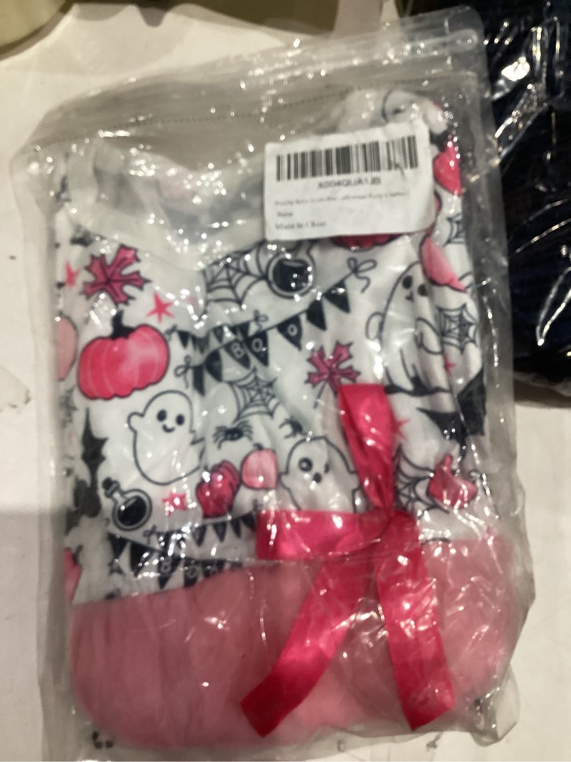Condition photo showing New/Like New for Vieille baby Girls Halloween Tulle Dress Long Sleeve Pumpkin Princess Tutu Dresses Fall Clothes Years Ghost Pink 