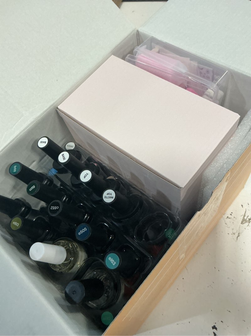 Condition photo showing Good Condition for beetles 85 pcs gel nail polish kit with u v light 55 colors gel nail kit jelly pink nude set with everything salon at home nails manicure beginners set emotional spectrum collection gifts for women 0- 11 color outfits