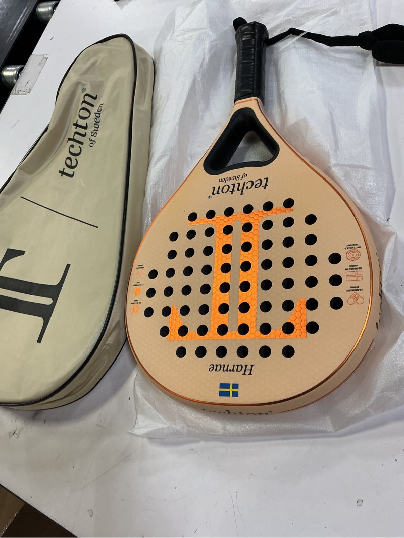 Condition photo showing Good Condition for Padel Racket with Carbon Fiber Surface & EVA Memory Foam Core – Lightweight, Well-Balanced Padel for Beginners and Intermediate Players – Includes Carry Bag T-Blue