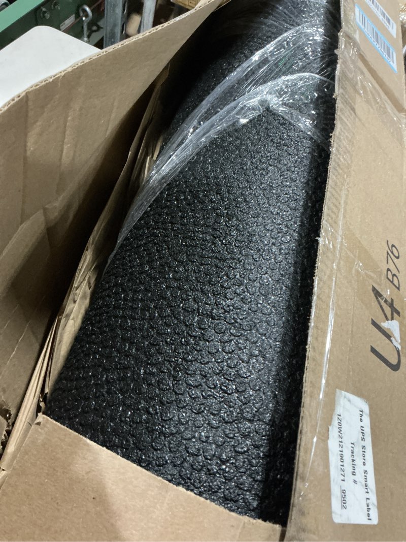Condition photo showing As Is for mohawk home heavy duty rubber stall mat - gym floor- under dog crate - all purpose utility 3' x 4' - 1/2" thick 3' x 4' 1