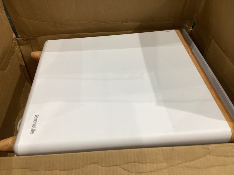 Condition photo showing Good Condition for SereneLife WIFI Luxury Rectangle Towel Warmer - Spa & Bathroom Blanket Heater with Custom Fragrance, Auto Shut-Off, Fits 2 large Towels, Blankets, Bathrobes, PJ's - Perfect Gift for Him & Her Natural