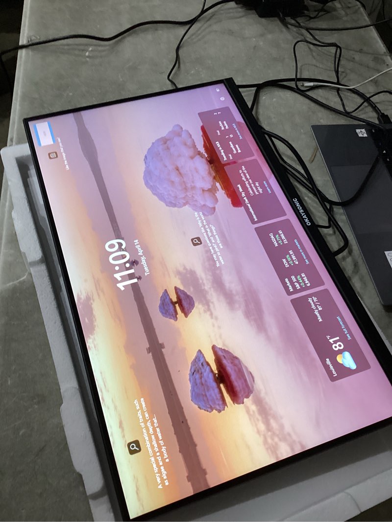 Condition photo showing Good Condition for 24" fhd office monitor - 100hz refresh rate & 1ms response for ultra-smooth amd freesync, frameless, built-in speakers, eye care 24inch 1k100hz black