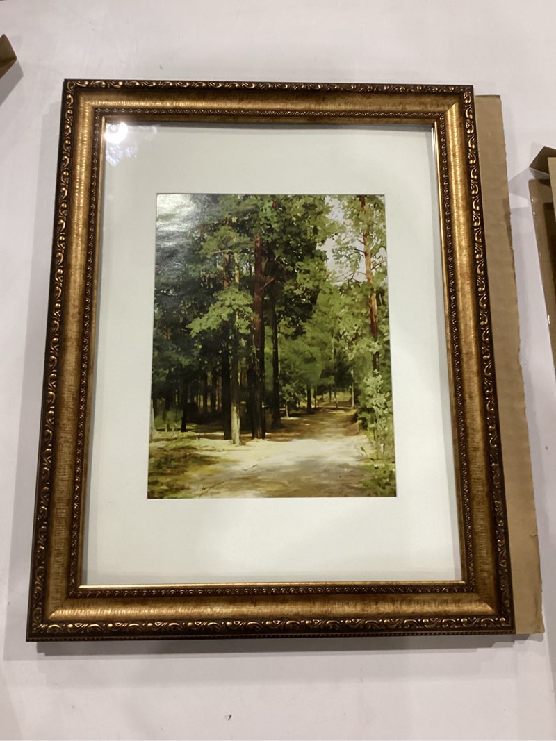 Condition photo showing New/Like New for 12x16 Antique Bronze Vintage Picture Frame, Ornate Vintage Picture Frames for Wall or Tabletop Display, 12 x 16 Photo Frame with Real Glass, Display Poster 8.5x11 with Mat or 12x16 without Mat for Antique Déco