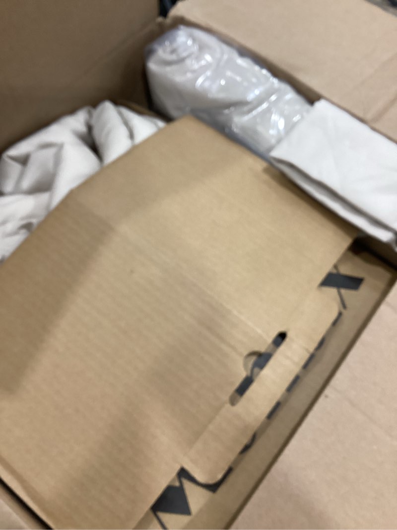 Condition photo showing As Is for Monbix Oversized King Size Comforter Set - 7 Pieces Apricot Beige Bed in a Bag Oversized King Bedding Sets with Comforters, All Seasons Comforter Bed Set with Sheets, Pillowcases & Shams Apricot Beige Oversized King(120"X98")