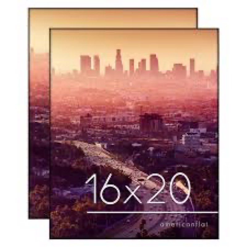 Americanflat Front Loading 16x20 Picture Frame with Shatter-Resistant Glass - Set of 2 - Metropolita