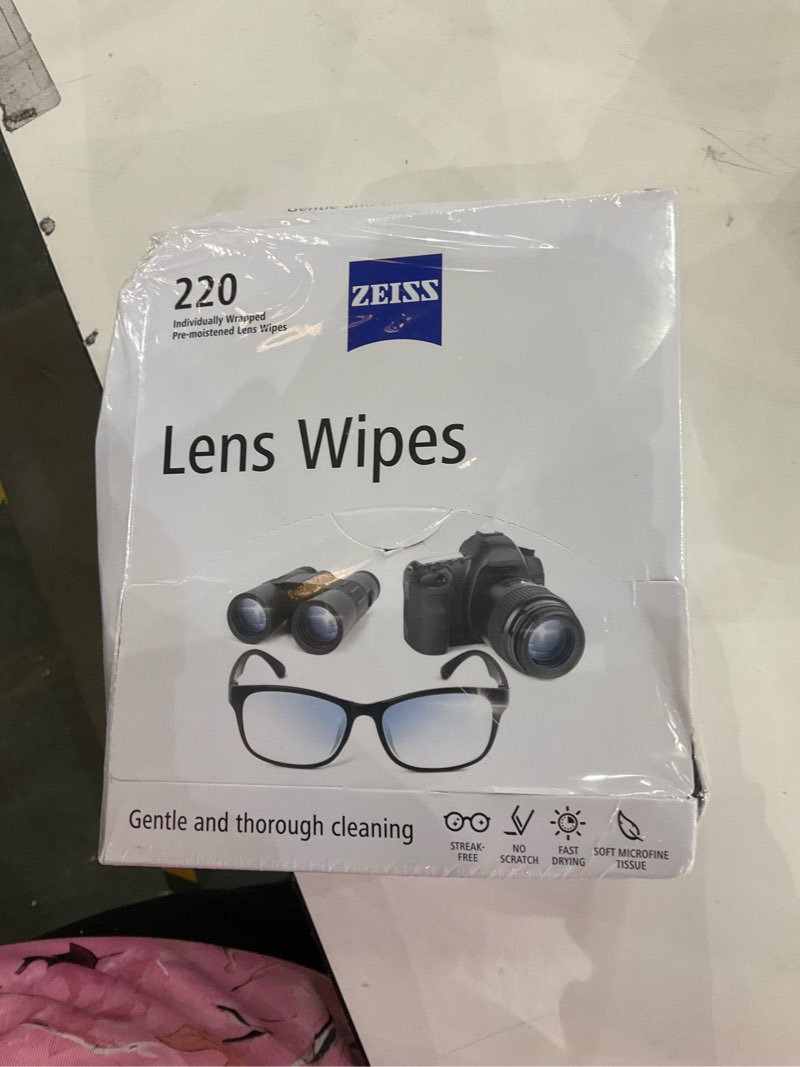 Condition photo showing New/Like New for Zeiss Lens Wipes, White, 220 Count 220 Count (Pack of 1)